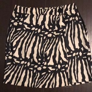Zebra print skirt
